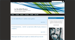 Desktop Screenshot of leviedellamusica.net