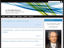 Tablet Screenshot of leviedellamusica.net